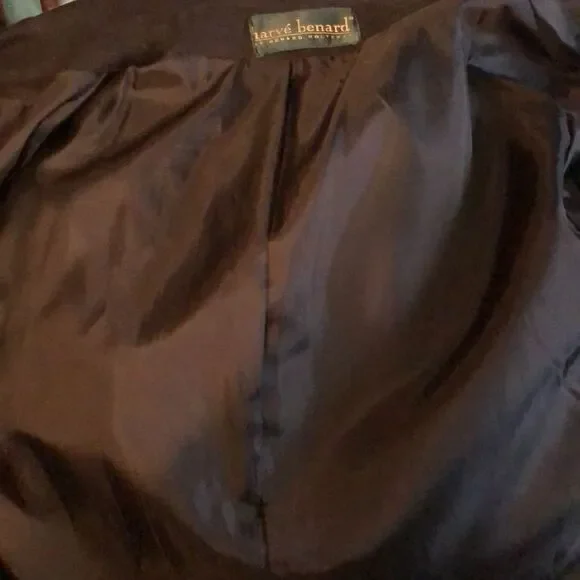 Vintage Harve Benard Long Single Breasted Oversized Black Blazer Large? - Picture 7 of 8